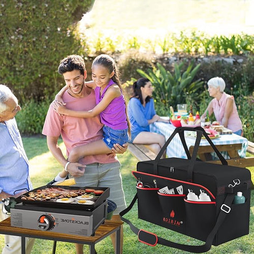 17 Griddle Carry Bag Fits Blackstone 1971 Heavy Duty Flat Top GrillFit for Blackstone 17 inch Tabletop Griddle Without HoodWater Resistant 600D Polyester Heavy Duty