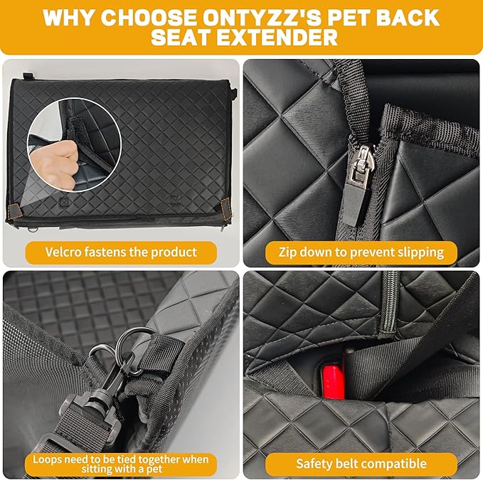 ONTYZZ Car Rear Seat Mattress Extension Plate for Air Mattress Foldable Portable Mattress for Sleeping Increase Vehicles Bed Camping Space