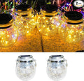 Solar Lanterns Outdoor  Warm White LED Waterproof Garden Hanging Lights for Patio Yard Lawn Pathway Bright Weather-Resistant String Lights (2 Pack Warm White)