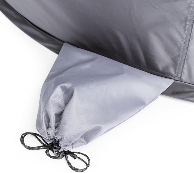 PICNIC TIME Manta Portable Beach Tent Fully-Assembled Pop Up Tent Beach Shade and Sun Shelter Instant Outdoor Shade with Carrying Bag for Outdoors and UPF50+ UV Protection (Gray with Black Accents)