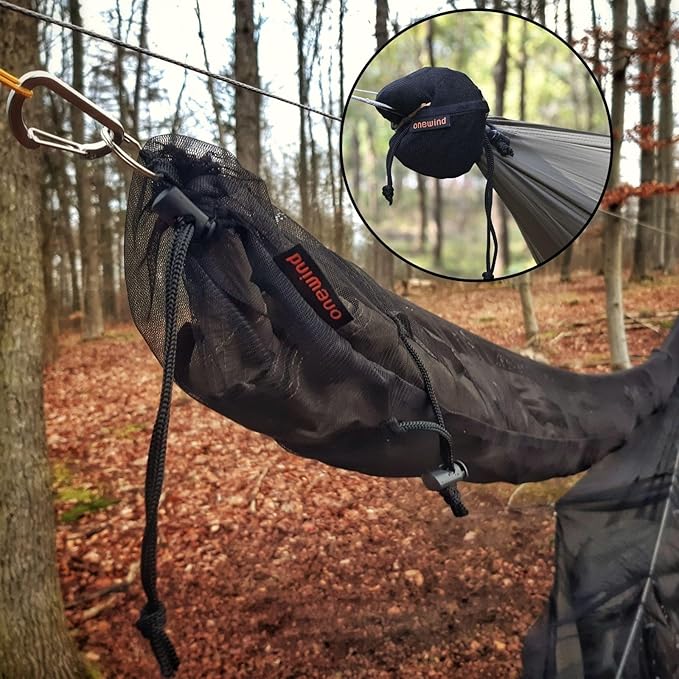 Onewind Premium Hammock Tarp Sleeve 12ft Camping Tent Rain Fly Snakeskin for Tarp Easy Storage and Display Hiking and Backpacking Lightweight and Durable Water Resistant OD Green