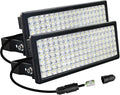 Kekeou 100W 2Pack LED Flood Light Outdoor 200W 28000LM 85-305V LED Stadium Light. 5000K Super Bright Arena Lights IP67 Waterproof Field Lights for Farms Boats Powered by Generators