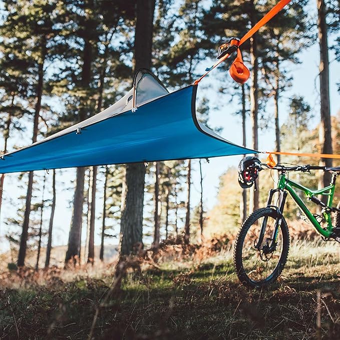 Tentsile UNA V3 Solo Tree Tent Hammock 1-Person Capacity Anti-Roll System Ratchet and Straps Included Portable Tree House Shelter Designed in The UK