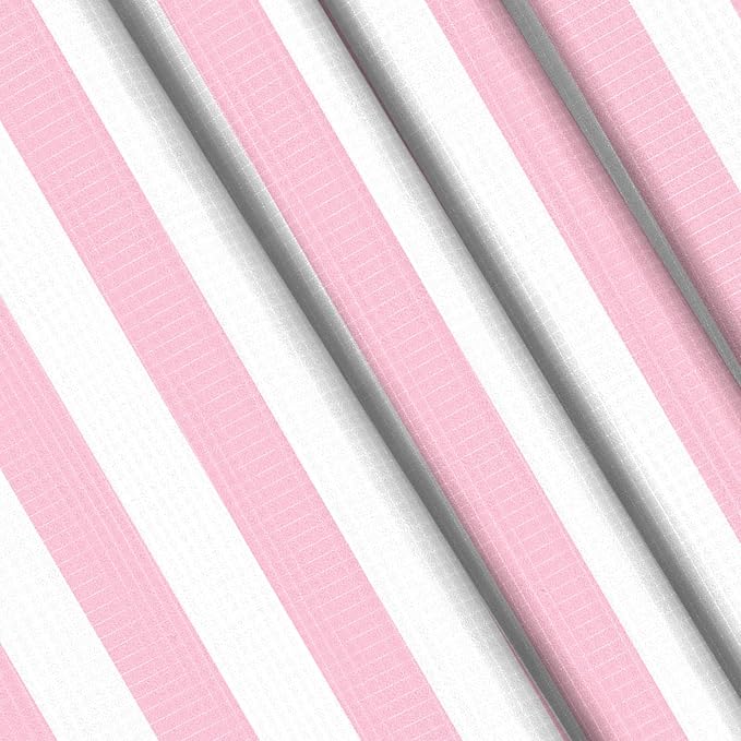 BEW Beach Blanket Sandproof Waterproof Pink Striped Picnic Blanket Extra Large 9 Ft X 10 Ft for 8 Adults with Stakes and Sand Pocket Compact Lightweight Sand Free Beach Mat Essential