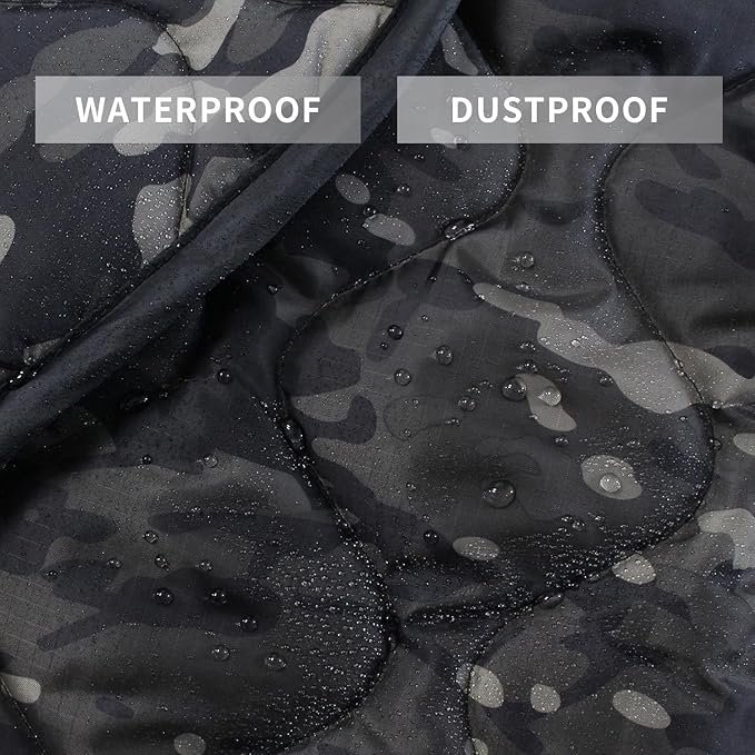 WINWAY Outdoor Down Camping Blanket Military Camping Sleeping Bag with ZipperPackable Waterproof Lightweight Poncho Liner for HikingTravel Stadium