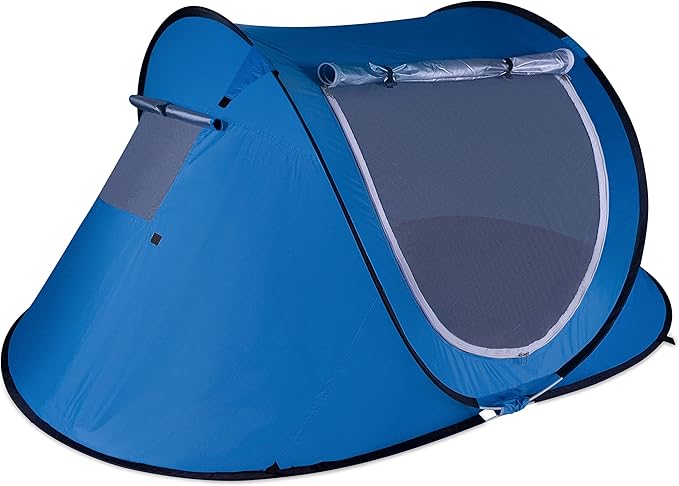 Zento Best Pop Up Beach Tent TA17 - Tent Pop Up Automatic Instant Portable Cabana – Camping Easy Set Up Windproof Waterproof Canopy - 3-4 Person Sunshade Shelter with UV Protection and Carry Bag