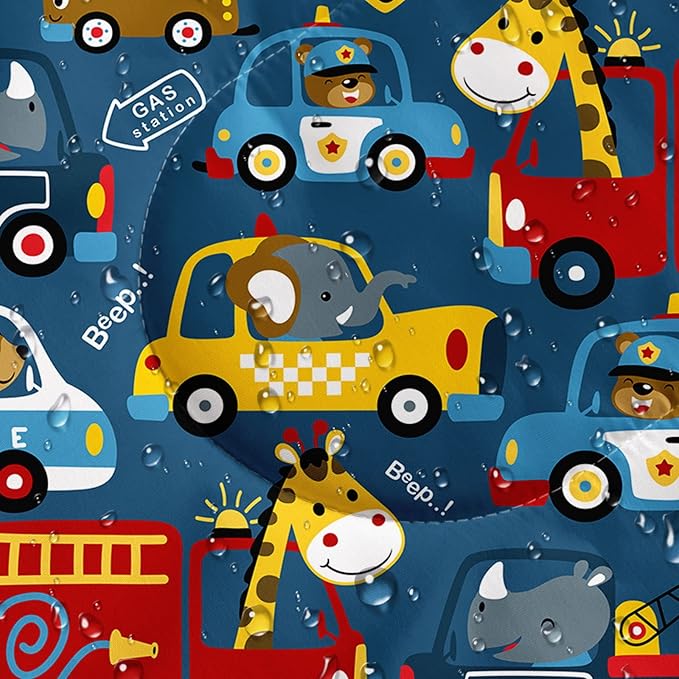 Kids Sleeping Bag for Boys GirlsAnimals Toy Cars Print-Lightweight Warm Portable Outdoor Indoor-Waterproof Cold Weather Resistant Sleeping Bag for Camping Hiking(Cars)