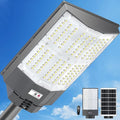 10500W Solar Street Lights Outdoor 650000LM 7000K Solar Parking Lot Lights Dusk to Dawn 40000mAh IP67 Waterproof Pole Security Flood Lamps with Motion Sensor and Remote for Yard Garage Driveway