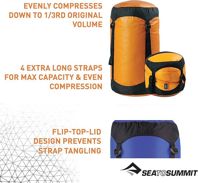 Sea to Summit Ultra-SIL Compression Sack Ultralight Outdoor and Travel Storage