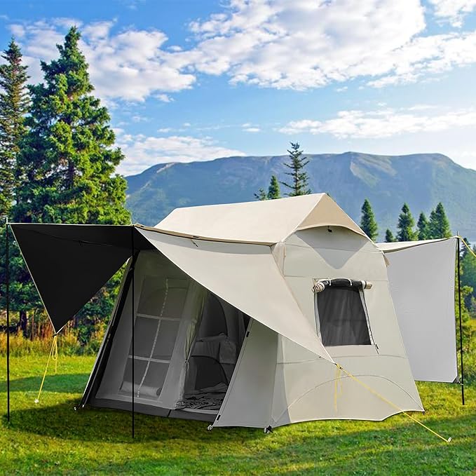 Tent for Camping 3-6 Person Family Tents with Spacious Interior Waterproof Tent with Carry Bag for Family Camping Traveling Hiking Picnic