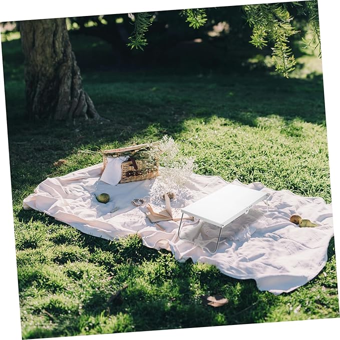 Lightweight Folding Camping Table Shelf Style Grill Table for Outdoor Beach Patio