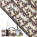 Outdoor Picnic Blanket Brown Cat&ampDog 60x80 Sandproof Beach Blanket Waterproof Picnic Blankets Foldable for Caming Beach Outdoor Activities.