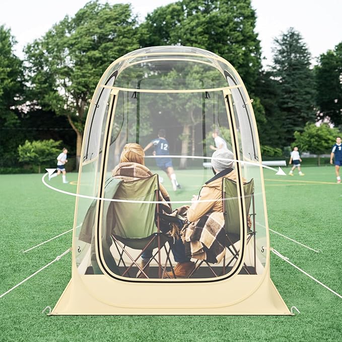 Goplus Sports Tent Instant Pop up Weatherproof Shelter Portable &amp Foldable Outdoor Clear View Bubble Tent w/Carrying Bag Floor Mat Watch Sports Events Camping