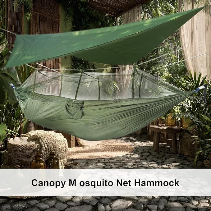 Camping Hammock Net | Keeps Out Fly NetNetting Waterproof Protective Mesh for Backpacking Backyard Garden Hiking Travel Fishing Patio Outdoor Outside