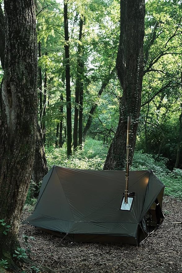 Hot Tent with Stove Jack – 4 Season Waterproof &amp Windproof Shelter for 1–4 People Lightweight for Camping Hiking Hunting &amp Fishing
