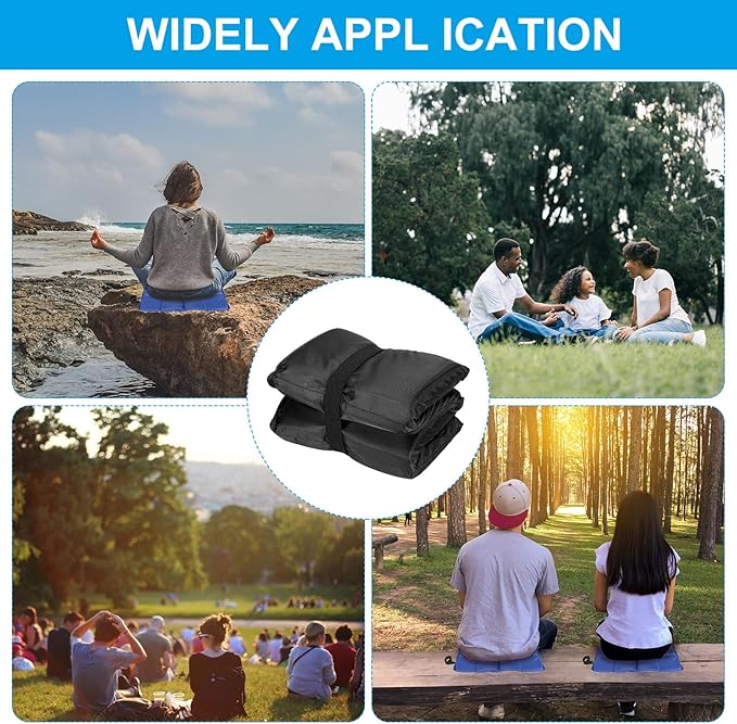 PATIKIL Foldable Hiking Seat Pad Cushion Sitting Pads Foam Mat Ultralight Waterproof for Outdoor Camping Picnic Stadium