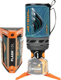 Jetboil Flash Portable Fast Boil Stove for Camping and Backpacking with 1-Step Auto Ignition Propane/Isobutane Burner with Cooking Cup