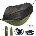 Miztli Camping Hammock -Portable Hammock w/Spacious Net &amp Tree Straps w/Adjustable Loops Double and Single Hammock for Outdoor Indoor Hiking and Travel