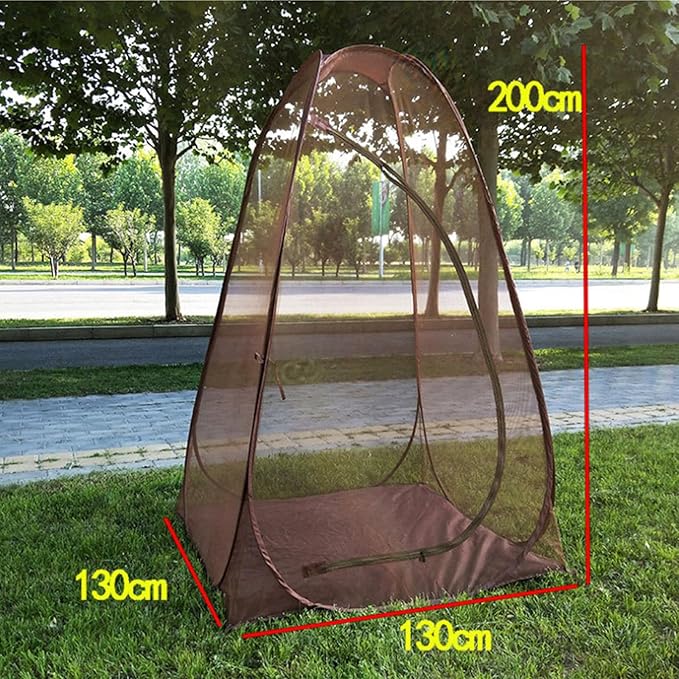 Tents for Camping Quick Open Steel Wire Meshes Tent Portable Folding Tent Single Person Outdoor Camping Meditations Tents