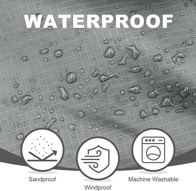 Fleece Waterproof Outdoor Blanket - Windproof Stadium Blanket for Camping Picnics and Sports Stay Dry and Comfortable 80x 58(Gray)