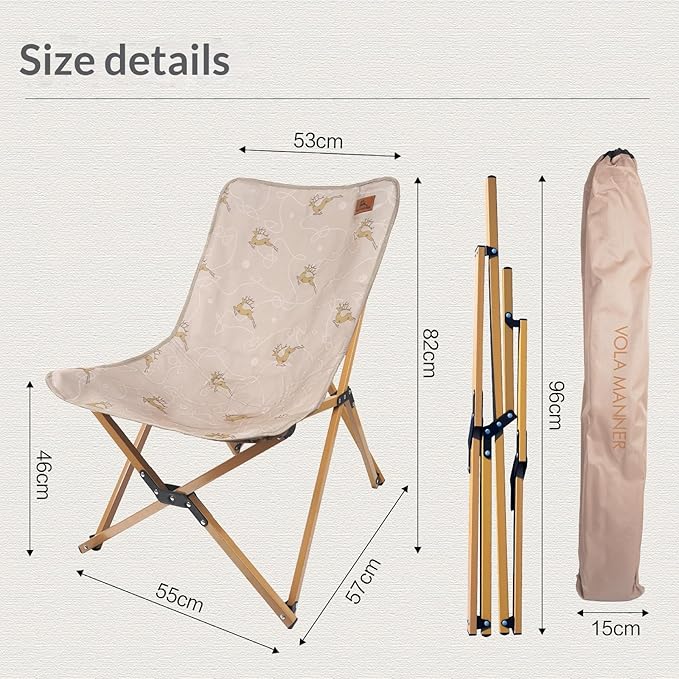 Camping Chairs Foldable Portable Camping Chair Reinforced Fabric Design with 300 lbs Weight Capacity Ideal for Camping Picnics Hiking and Beach Use
