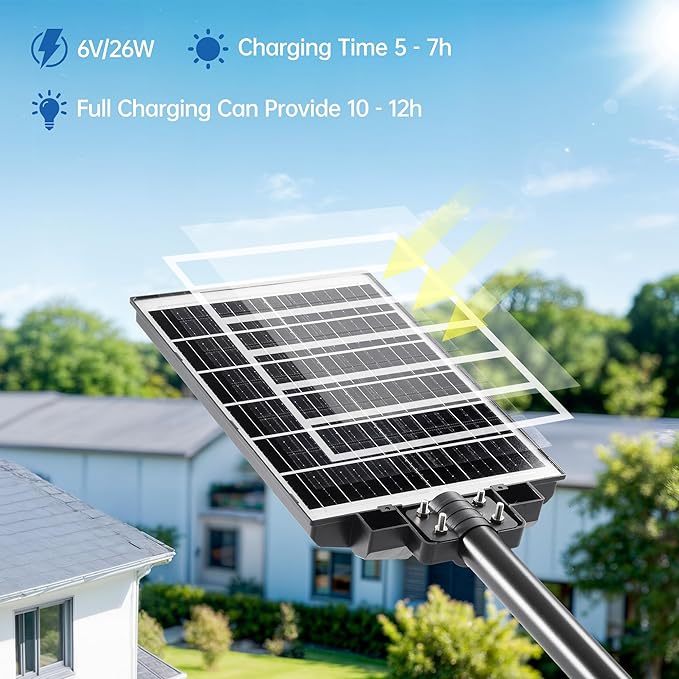8000W Solar Street Lights Outdoor Waterproof –7000K LED 240000LM Solar Lights Dusk to Dawn with Motion Sensor &amp Remote Commercial Solar Powered Parking Lot Lights for Yard Garage (2 Pack)