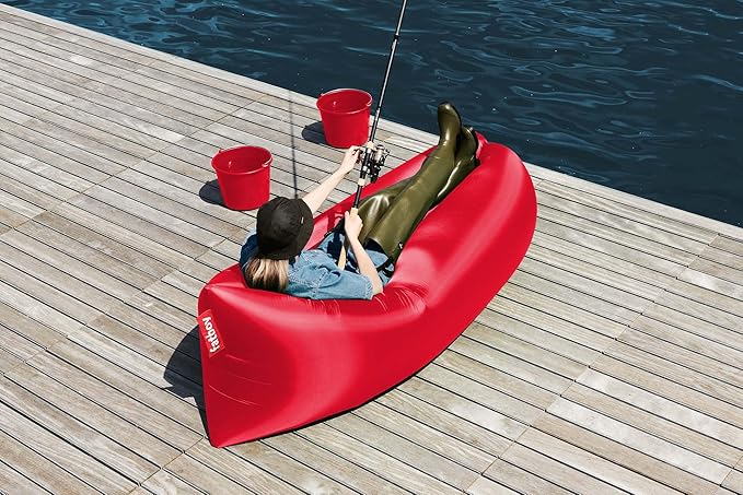 Fatboy Lamzac The Original Version 3.0 Inflatable Lounger with Carry Bag Red