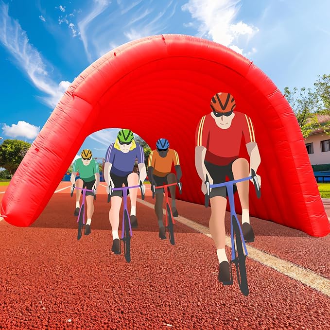 Inflatable Tunnel Sports Tunnel Entrance with Blower Football Tunnel Tent Entryway for Business Advertise Party Exhibition Promotion StreetShopSupermarketSchool