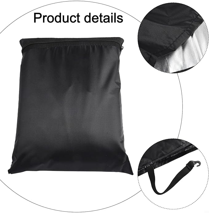 Storage Shelf Cover With See-Through PVC Mesh Panel And 3-Way Zippers Water-Resistant Case For 5-Tier Wire Rack Fits 36 x 18 x 72 Inch Black Outdoor Protection For Garage Shed And Equipment Organizer