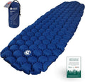 ECOTEK Outdoors Hybern8 Ultralight Inflatable Sleeping Pad with Contoured FlexCell Honeycomb Design - Easy to Inflate Comfortable Lightweight Durable and Hammock Approved [Ocean Blue]