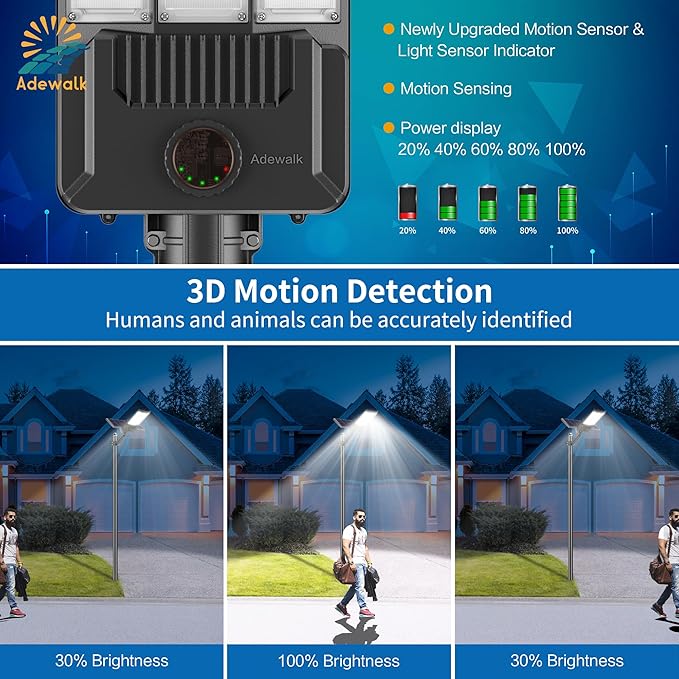 10000W Solar Street Light Outdoor Commercial Grade Outdoor Solar Lights Dusk to Dawn Large Panel Pro Outside Light with Motion Sensor and Remote Solar Parking Lot Lights for Yard Country 2 Pack