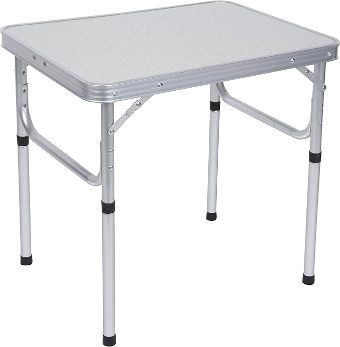 Aluminum Portable Folding Camp Table With Carry Handle - By Trademark Innovations White