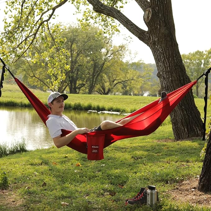 Columbia Hammock | 1 Person Outdoor Camping Hammocks for Men Women and Kids. Essential Backpacking Gear Perfect for Hiking or Just Hanging Out