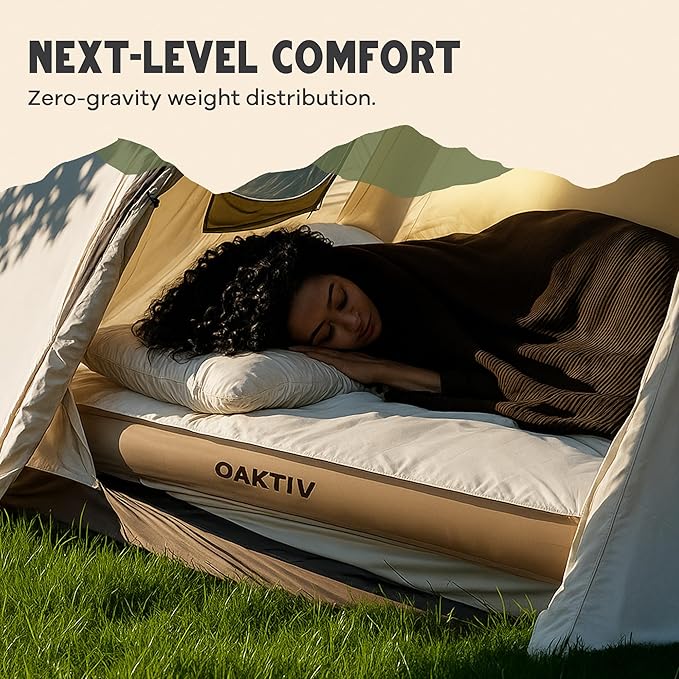 Self-Inflating Camping Sleeping Pad – 4 Wandermate Memory Foam Air Mattress for Backpacking Car Camping &amp Tents Compact and Durable