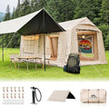 Inflatable Tents for Camping Large Inflatable Camping Tent with Hand Pump Easy Setup Tents for 2/4/6/8/10/12 People Portable Glamping Tent