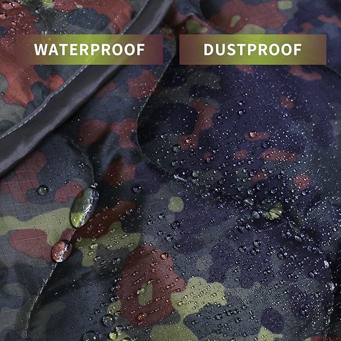 WINWAY Outdoor Down Camping Blanket Military Camping Sleeping Bag with ZipperPackable Waterproof Lightweight Poncho Liner for HikingTravel Stadium