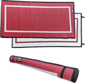 Mountain Mat 3x6 Maroon Recycled Outdoor Mat – Extra Thick 5mm Waterproof Rug – Reversible – Luxury Patio Mat for Camping Deck Bath RV Anti-Fatigue Standing Beach (Maroon 3' x 6')