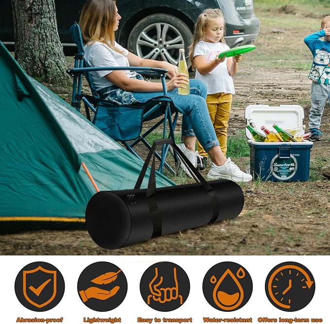 LYHNMW 2 Pack Camping Folding Chair Replacement Bags 39.4 Inch Portable Camping Chair Bag 600D Large Carry Bags with Shoulder Strap Foldable Outdoor Lawn Fishing Chairs Hammock Tent (Only Bag)