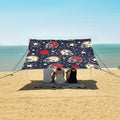Rugby Pattern (57) Camping Sun Shelter Beach Tent Portable Beach Sun Shade Outdoor Canopy for Camping Trips Fishing Picnic