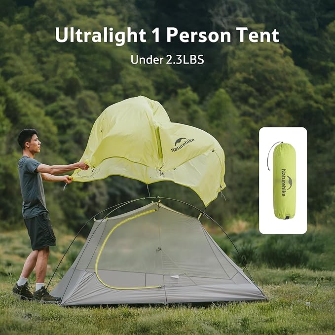 Naturehike Star Trail Ultralight Backpacking Tent 2.3lb One Person Tent 2.76 lb 2 Person Tents for Camping