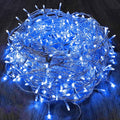 88FT 240LED Extra-Long Connectable String Lights Indoor Outdoor Clear Wire Blue Christmas String Lights Plug in Twinkle Fairy Light with Timer for Wedding Patio Tree Yard Christmas Decorations