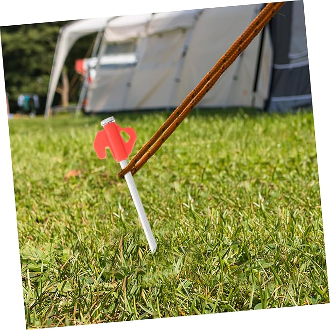 20Pcs Heavy Duty Tent Stakes for Outdoor Camping Windproof Ground Nails for Stable Anchoring Durable Metal Garden Stakes Effortless Installation for Lawn and Camping