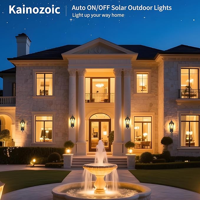 Dawn to Dusk Sensor Outdoor Wall Light Fixtures Waterproof Porch Lights Anti-Rust Matte Black Sconce Lights Outdoor Wall Lantern for Patio Front Door Garage House