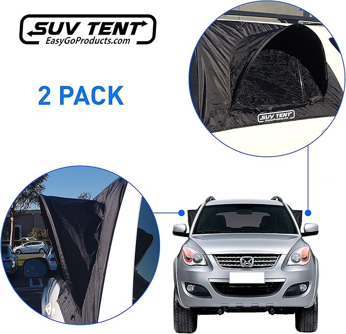 SUV Tent Car Camping Tent Tent Works as Vent Bug Guard and Sun Screen Canopy - Great Car Camping Accessory