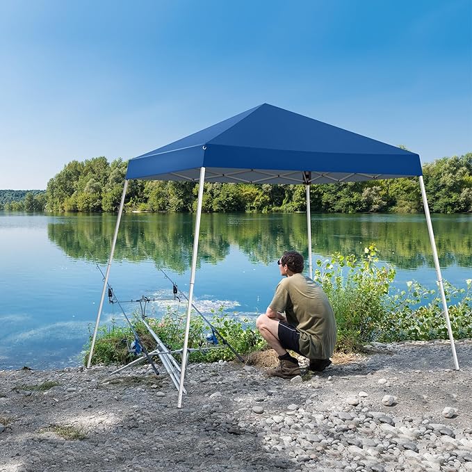 2.5 x 2.5m Portable Home Use Waterproof Folding Tent Blue