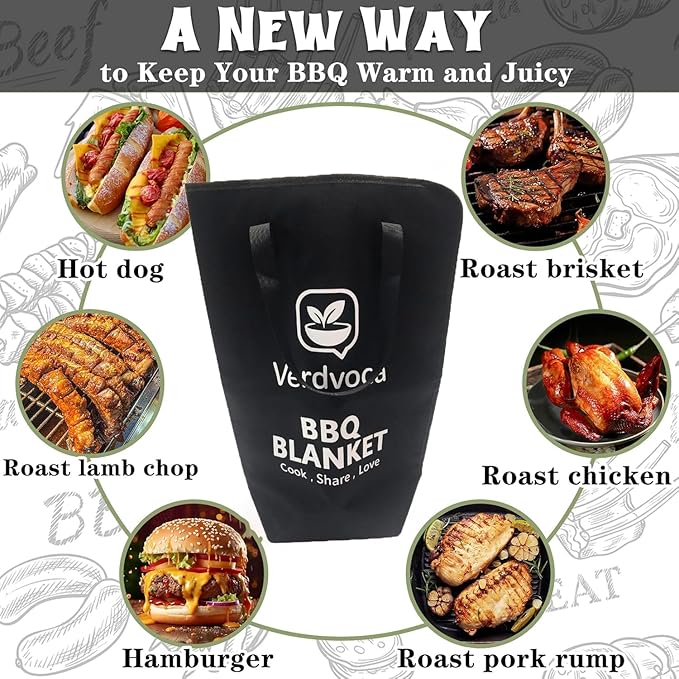 16L Orange Collapsible BBQ Prep Tub with Locking Lids &amp 21 Inch Oxford Black BBQ Blanket for Resting Meat