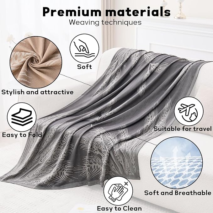 Travel Blanket Airplane - Ultra Soft &amp Lightweight Knit Design Compact Airplane Blanket53x72 InchStylish Travel Shawl Wraps for FlightsOfficeHome UseTravel Essentials &amp Gifts