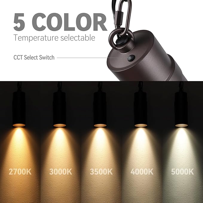 LEONLITE 5CCT Low Voltage Hanging Landscape Lights 12V Hanging Tree Lights ETL Listed LED Outdoor Pendant Light for Gazebo Pergola Garden Aluminum IP65 Oil Rubbed Bronze Pack of 4