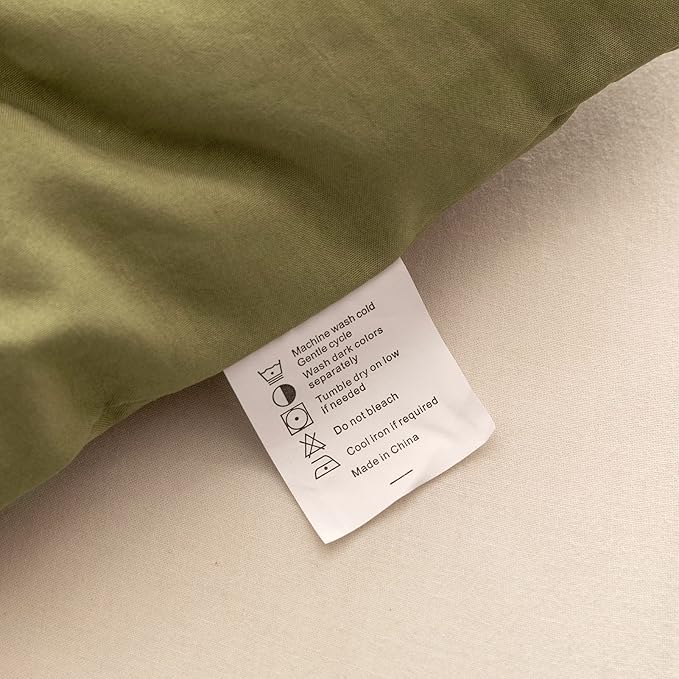 ROSGONIA Queen Comforter Set Olive Green 3pcs Bedding Sets Queen (1 Boho Olive Comforter &amp 2 Pillowcases) All Season Lightweight Blanket Quilt