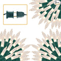 3 Sets Christmas Lights 150 Count 33 FT Each Mini String Lights Clear Green Wire Fairy Light 120V UL Certified Connectable Xmas Tree Light for Holiday Patio Party Outdoor Decoration Warm White